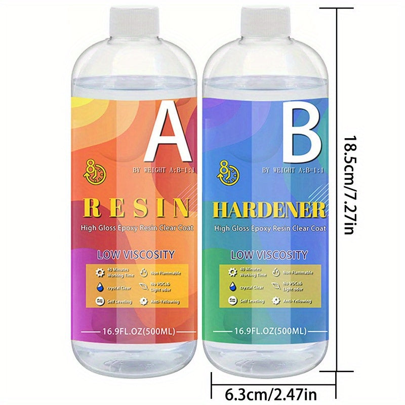 Polyresin Epoxy Resin Kit for River Tables Art Casting Jewelry Crafts Painting 1:1 Ratio