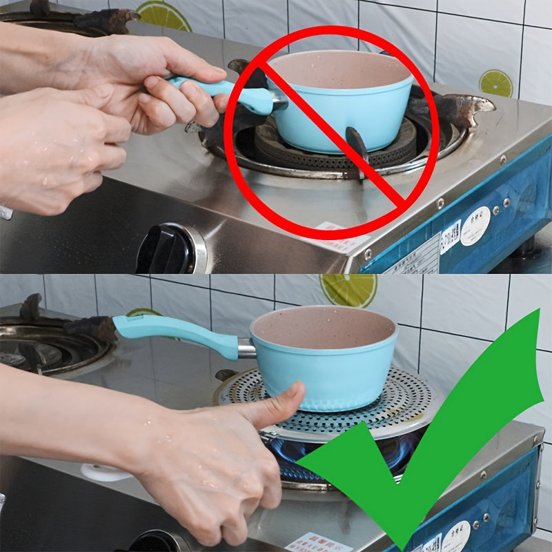 Stainless Steel Heat Diffuser Reducer with Adjustable Handle for Gas Electric Stovetops