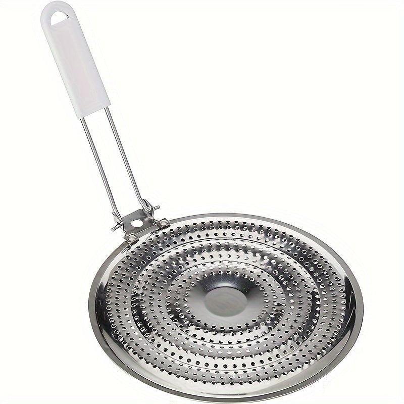 Stainless Steel Heat Diffuser Reducer with Adjustable Handle for Gas Electric Stovetops