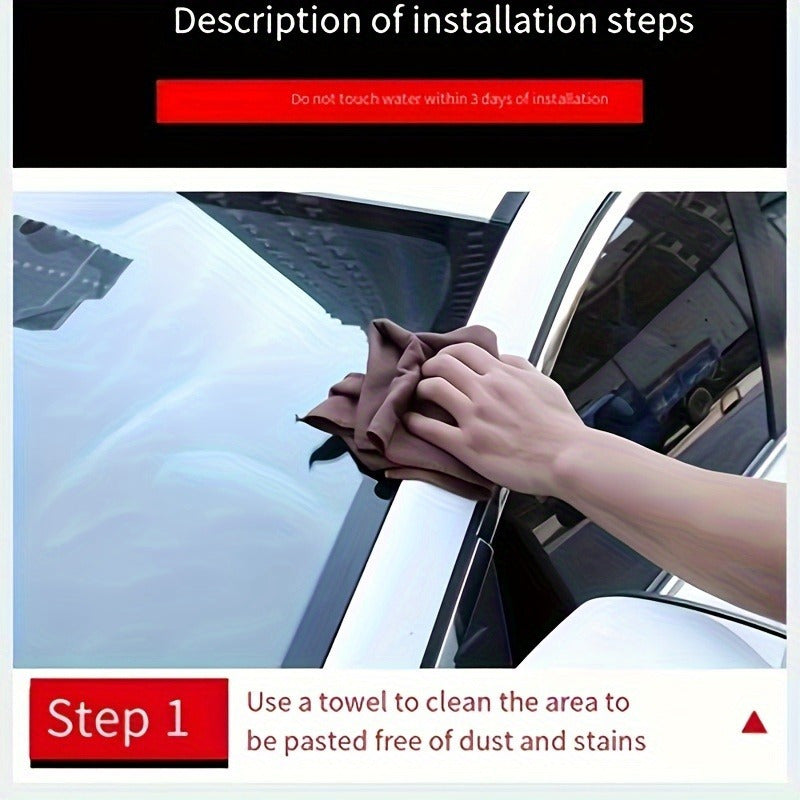 Rubber Weatherproof Pinstriping Tape for Windshields and Sunroofs 200cm