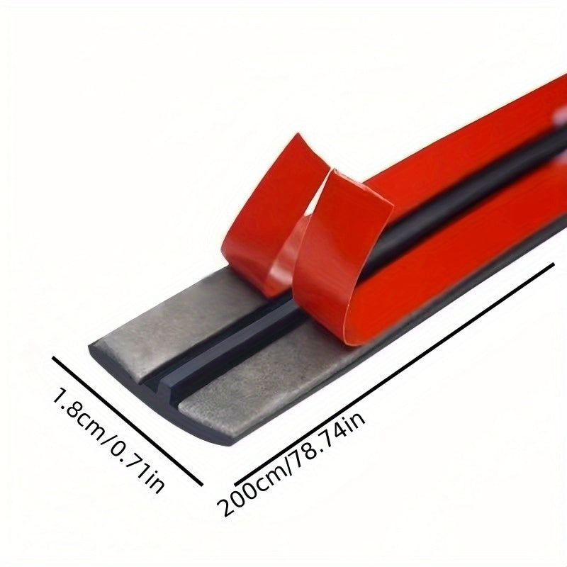 Rubber Weatherproof Pinstriping Tape for Windshields and Sunroofs 200cm