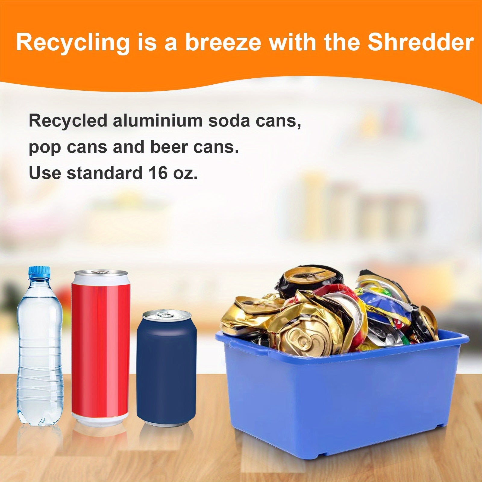 Wall-Mounted Can Crusher for Recycling, Durable Iron, Easy to Use