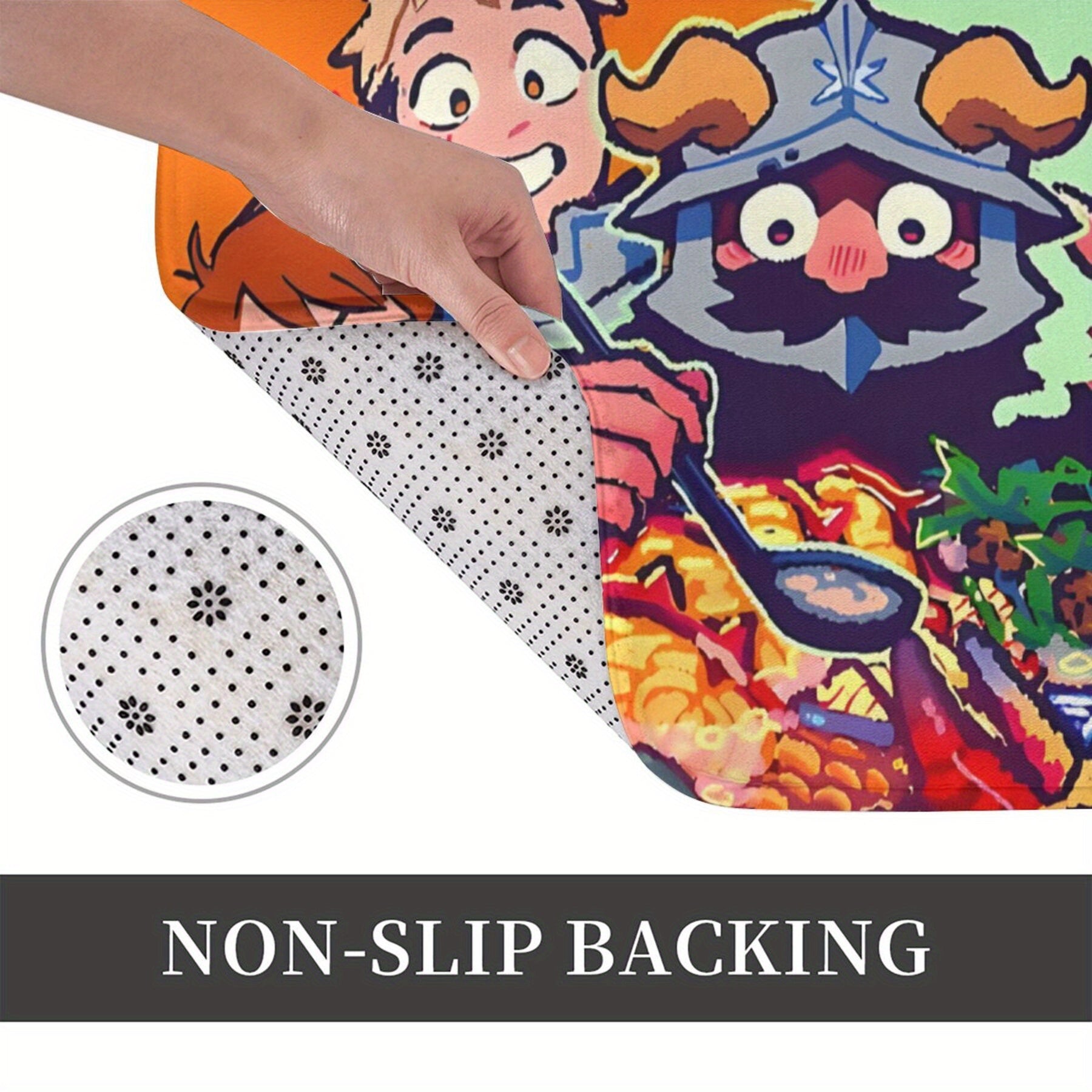 Fantasy Characters Doormat Polyester Machine Washable Durable Home Decor