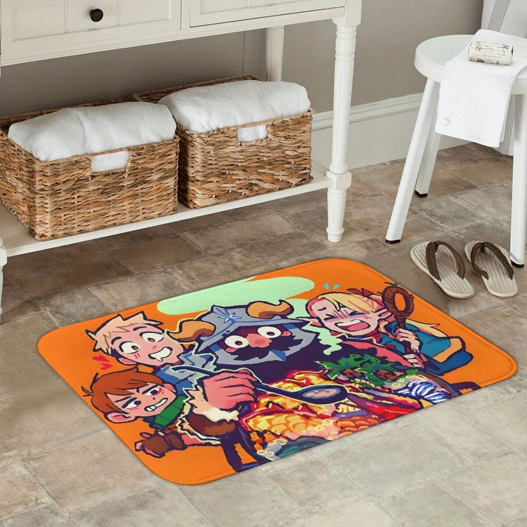 Fantasy Characters Doormat Polyester Machine Washable Durable Home Decor