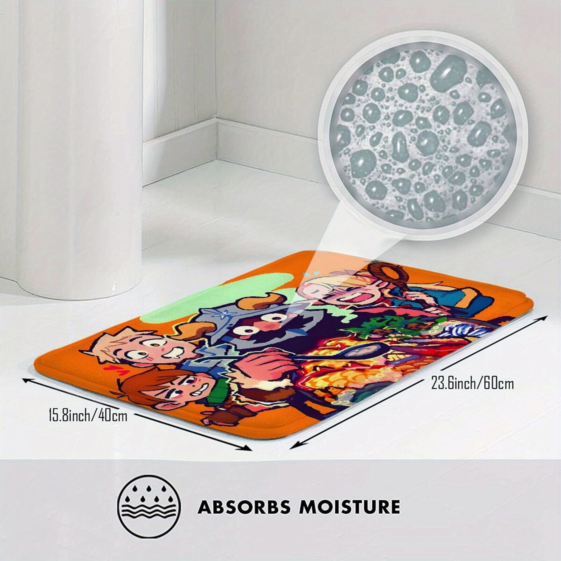 Fantasy Characters Doormat Polyester Machine Washable Durable Home Decor