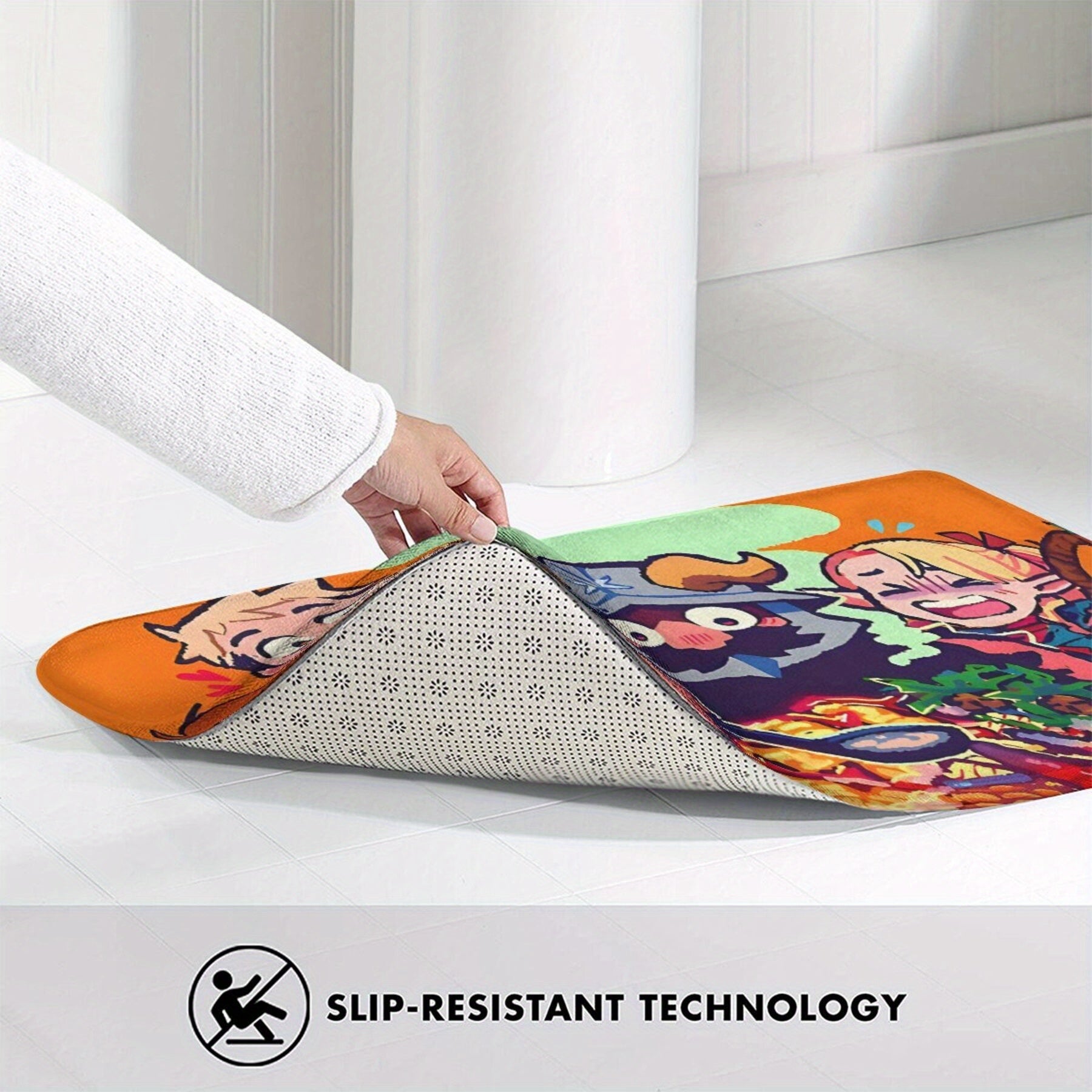 Fantasy Characters Doormat Polyester Machine Washable Durable Home Decor