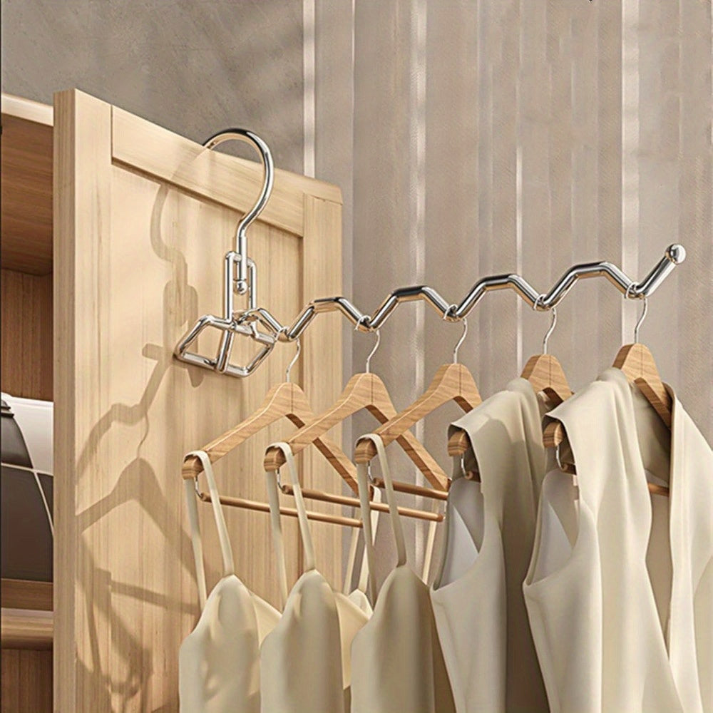 Estante de secado portátil de acero inoxidable con diseño plegable para lavandería y baño