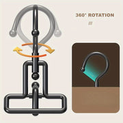 Estante de secado portátil de acero inoxidable con diseño plegable para lavandería y baño