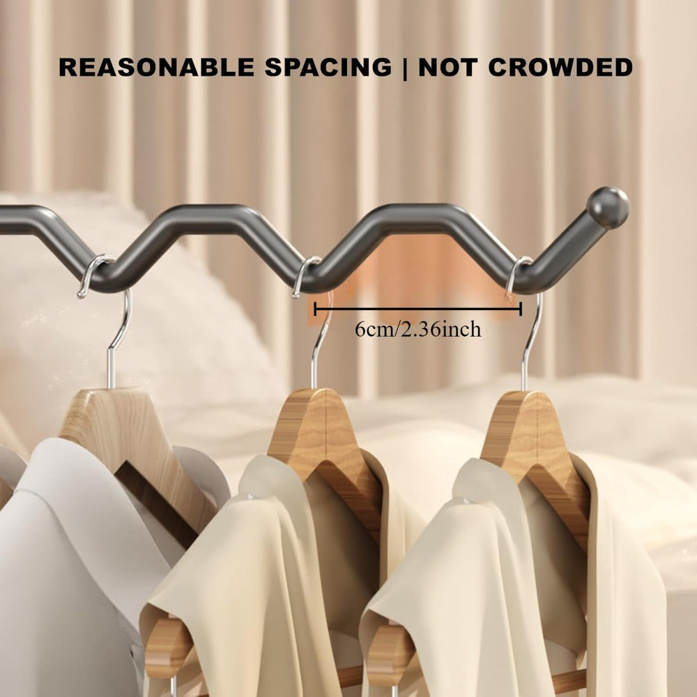 Estante de secado portátil de acero inoxidable con diseño plegable para lavandería y baño