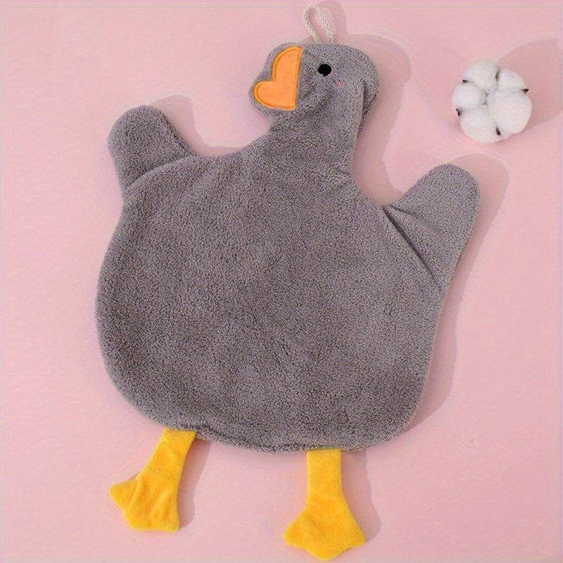 Cartoon Duck Hand Towels Quick-Drying Durable Kitchen Bathroom Stylish