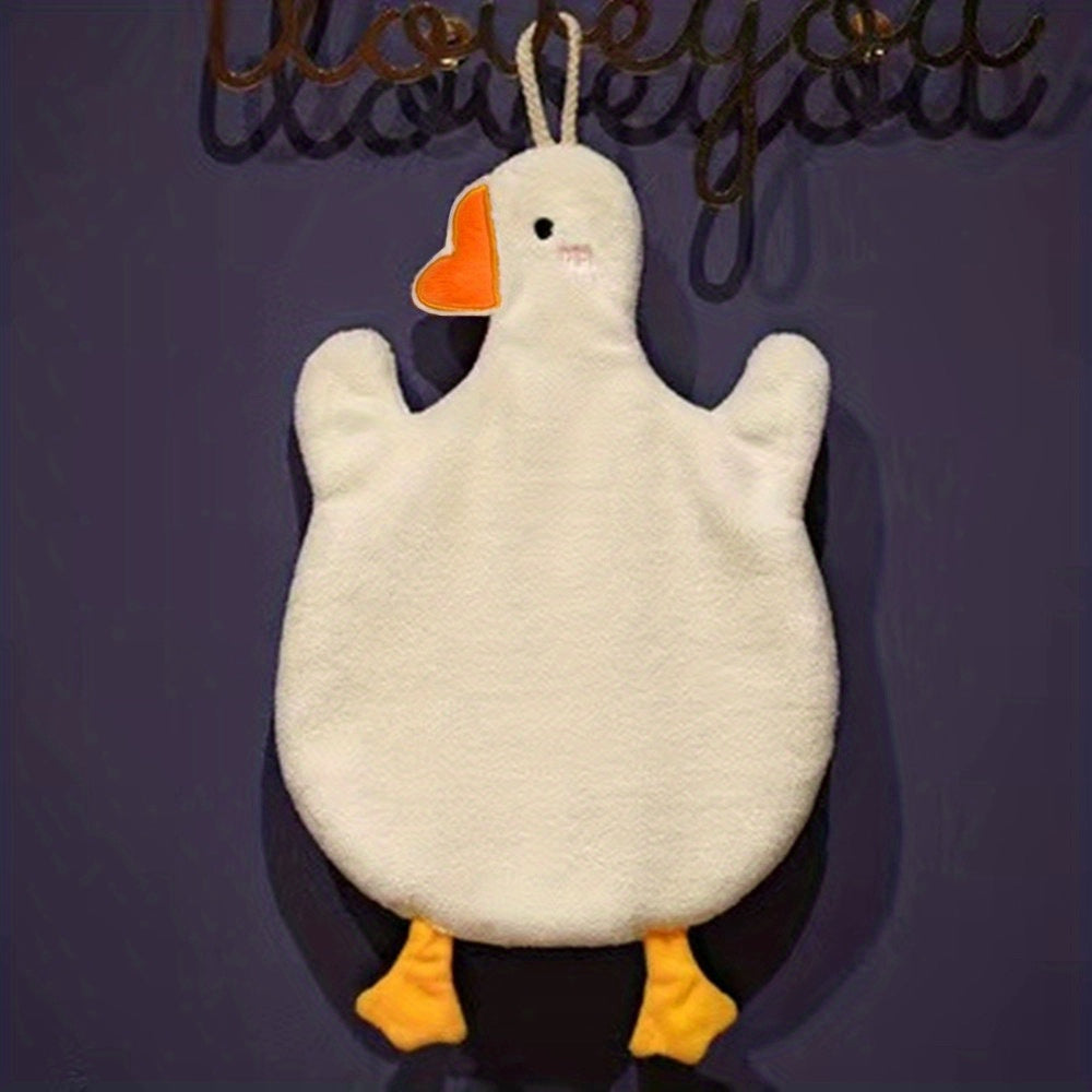 Cartoon Duck Hand Towels Quick-Drying Durable Kitchen Bathroom Stylish