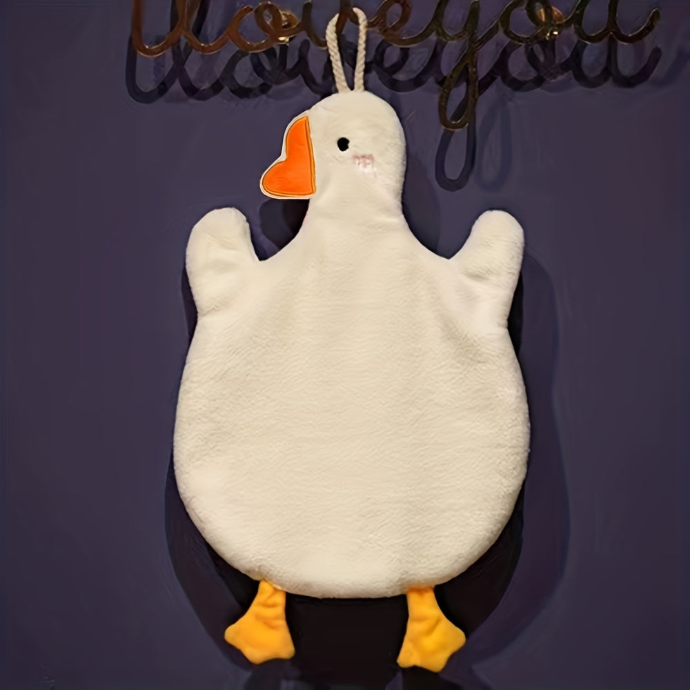Cartoon Duck Hand Towels Quick-Drying Durable Kitchen Bathroom Stylish