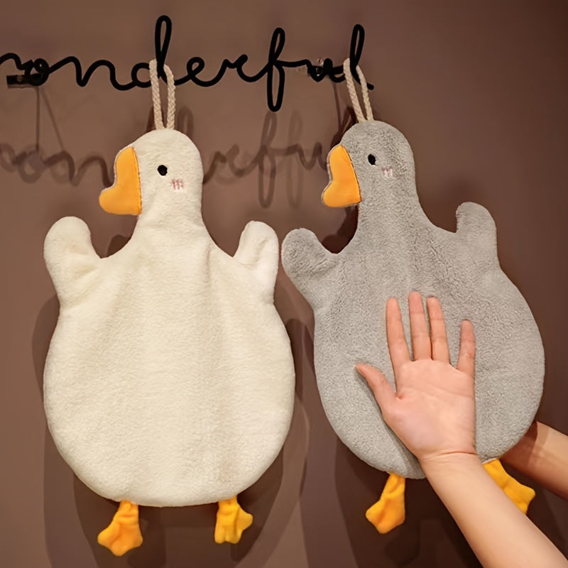 Cartoon Duck Hand Towels Quick-Drying Durable Kitchen Bathroom Stylish
