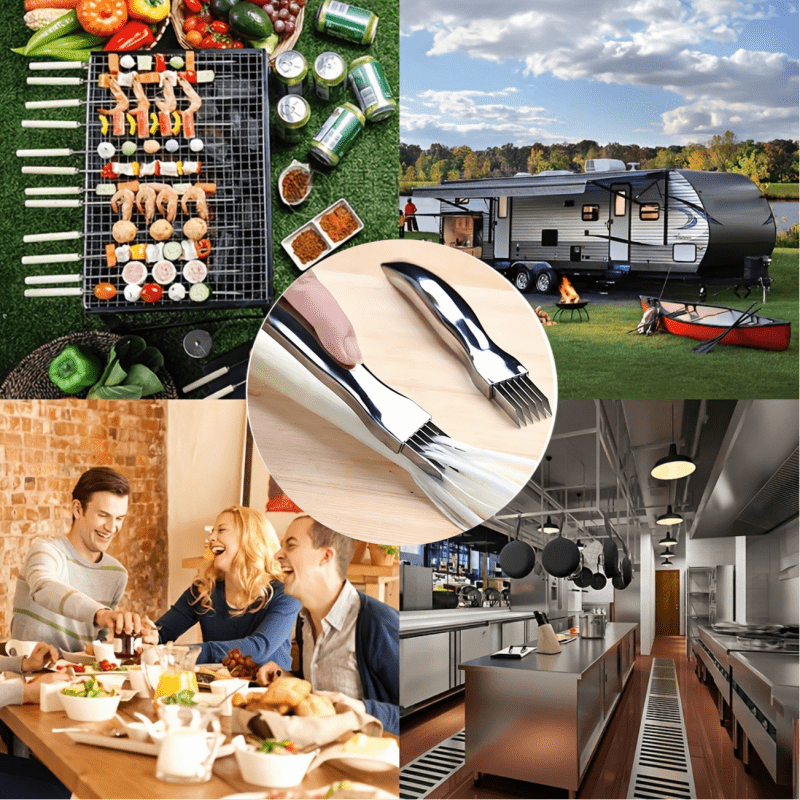 Stainless Steel Multi-Function Vegetable Slicer for RV Cooking and Food Prep