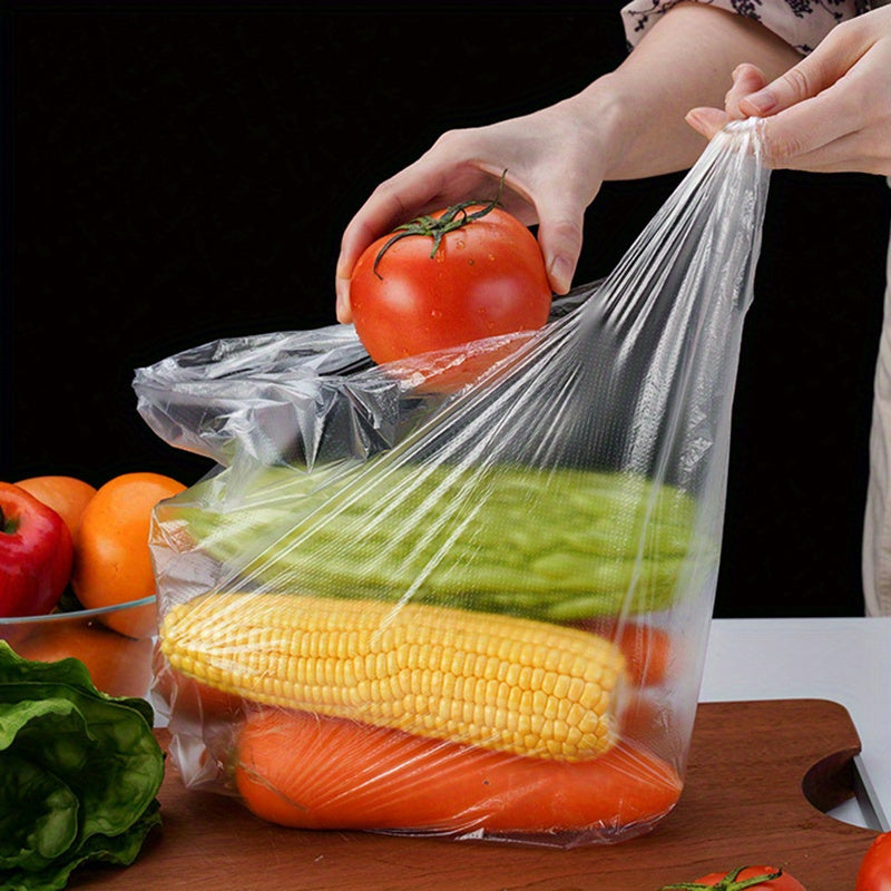 Pack of 100 Large Clear Leakproof Food Storage Bags Freezer Safe