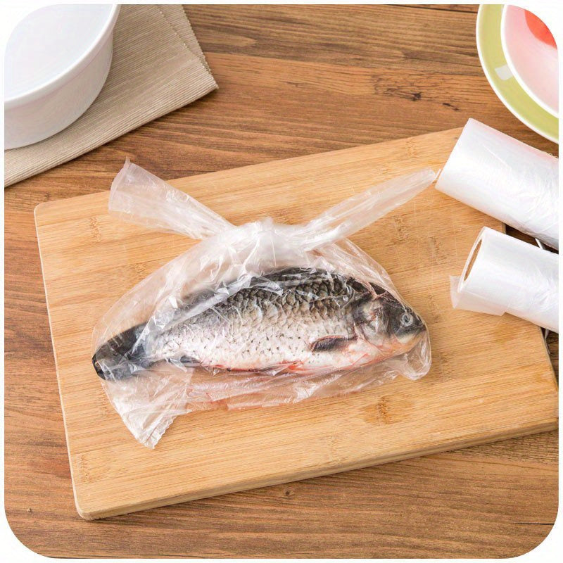 Pack of 100 Large Clear Leakproof Food Storage Bags Freezer Safe