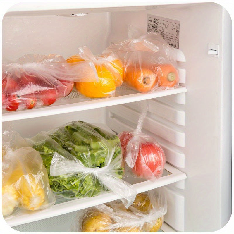 Pack of 100 Large Clear Leakproof Food Storage Bags Freezer Safe