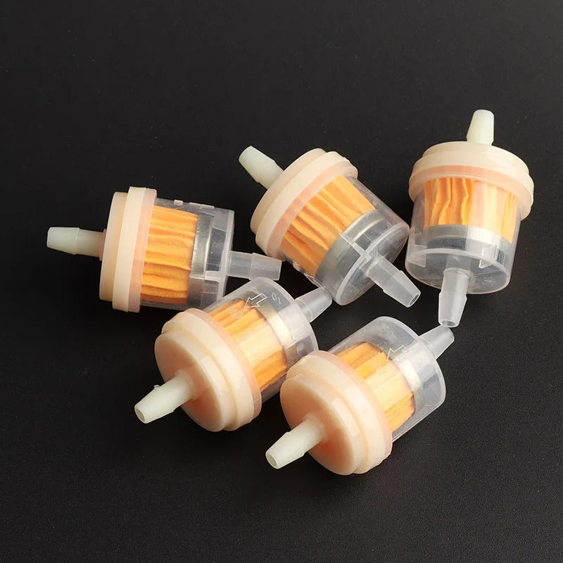 10pcs Universal Motorcycle Inline Fuel Filters Gasoline Engine Motorbike Oil Filters