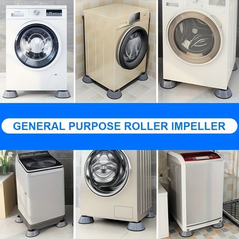 Anti-Slip Washer Feet Cushions 4-Pack Shock Absorbing Noise Reducing Laundry Floor Protectors