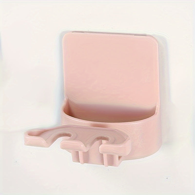 Wall-Mounted Toothbrush Holder No Drilling Plastic Space Saver