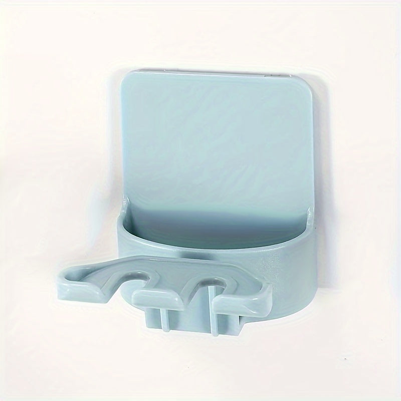 Wall-Mounted Toothbrush Holder No Drilling Plastic Space Saver