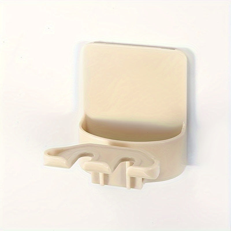 Wall-Mounted Toothbrush Holder No Drilling Plastic Space Saver