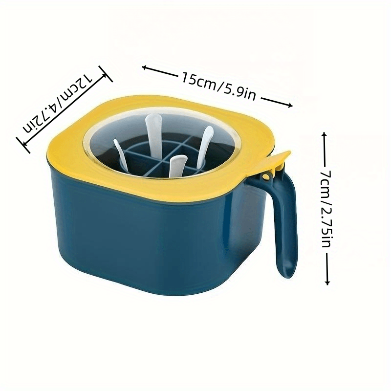 Large Capacity ABS Seasoning Storage Container Set with Lid and Spoon