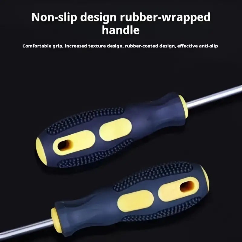 Magnetic Screwdriver Set Phillips Flat Head Ergonomic Handles Durable