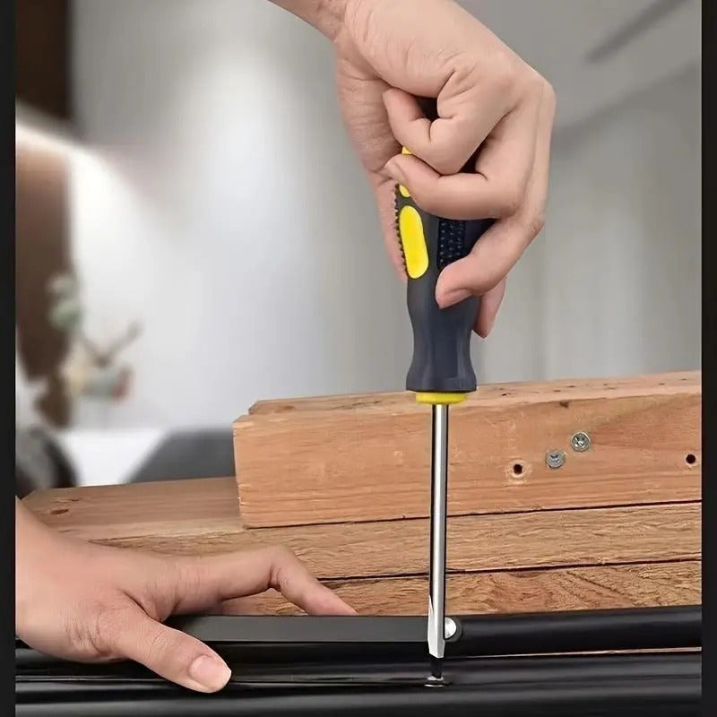 Magnetic Screwdriver Set Phillips Flat Head Ergonomic Handles Durable