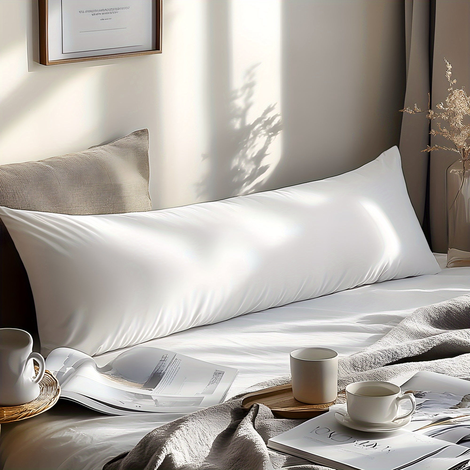 100% Natural Fiber Pillowcase for Bedroom Guest Room Hotel Bedding