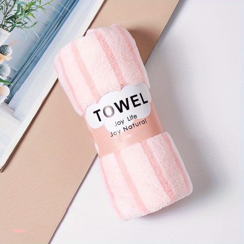 Juego de toallas absorbentes de secado rápido a rayas para uso en casa, hotel y spa