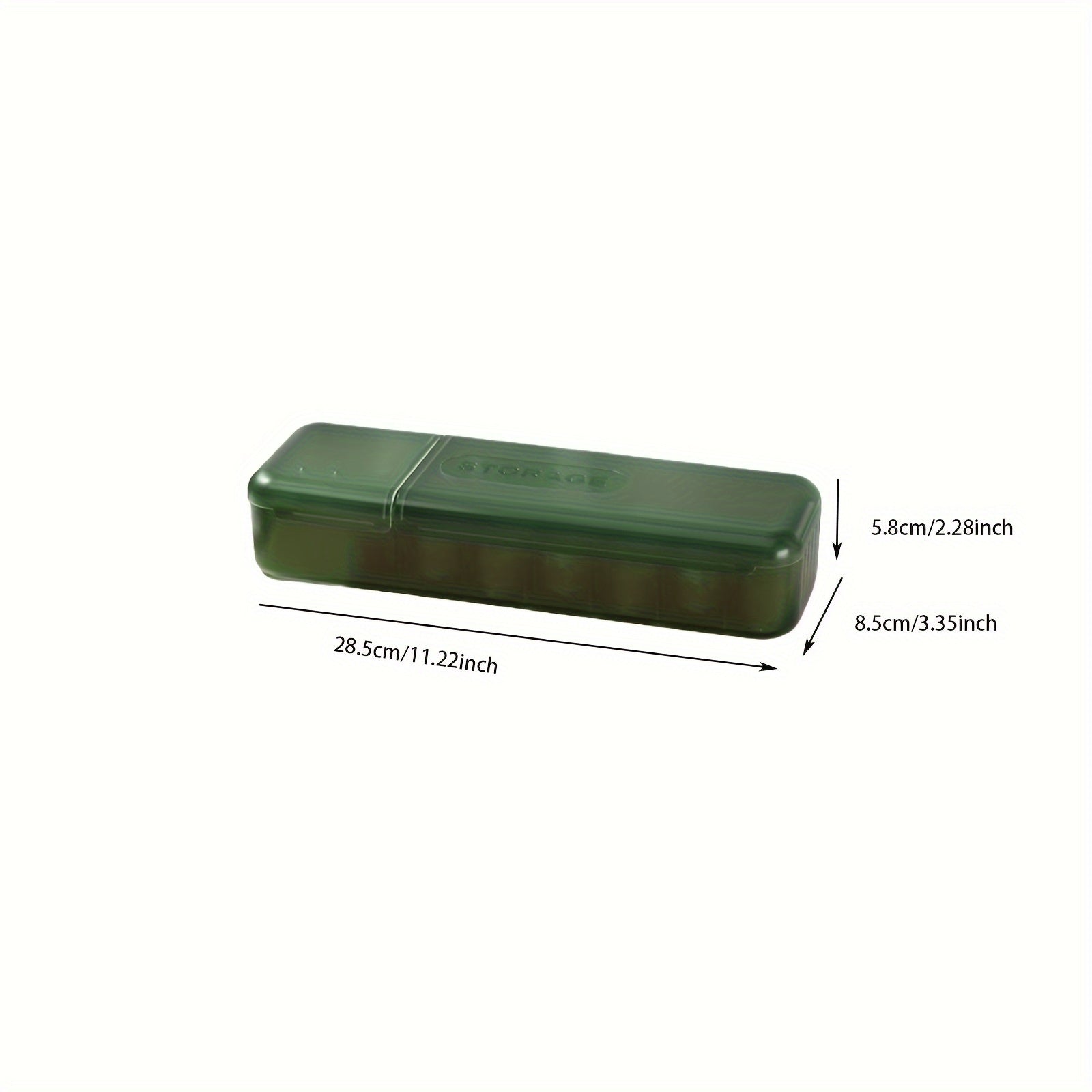 Large Capacity Green Cable Organizer Box Dust-Proof Portable Storage for Charging Cables and Earphones