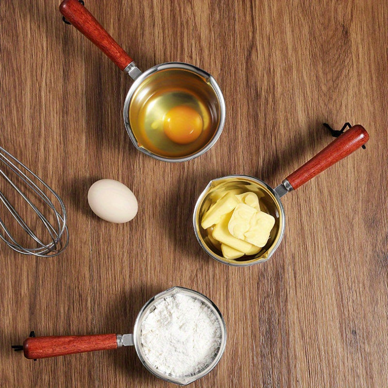 Mini stainless steel butter warmer 120ml 200ml non-electric waterproof melting cheese chocolate omelets kitchen tool