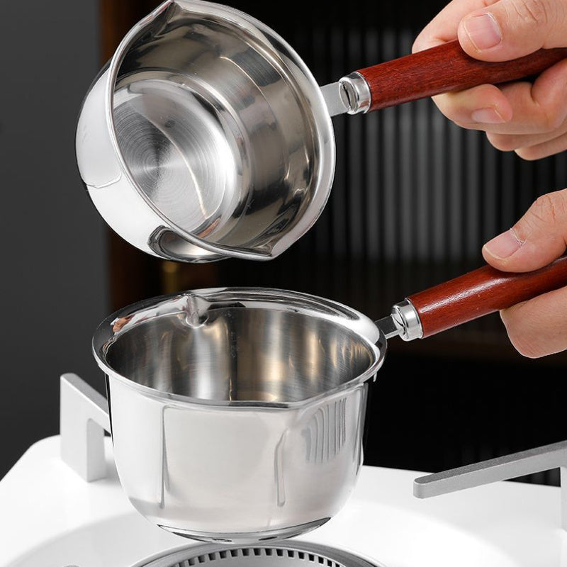 Mini stainless steel butter warmer 120ml 200ml non-electric waterproof melting cheese chocolate omelets kitchen tool