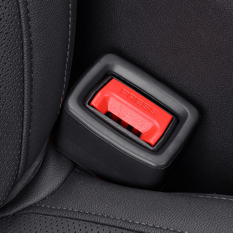 2-Pack PVC Car Seat Belt Buckle Protectors Scratch-Resistant Vehicle Interior Accessories