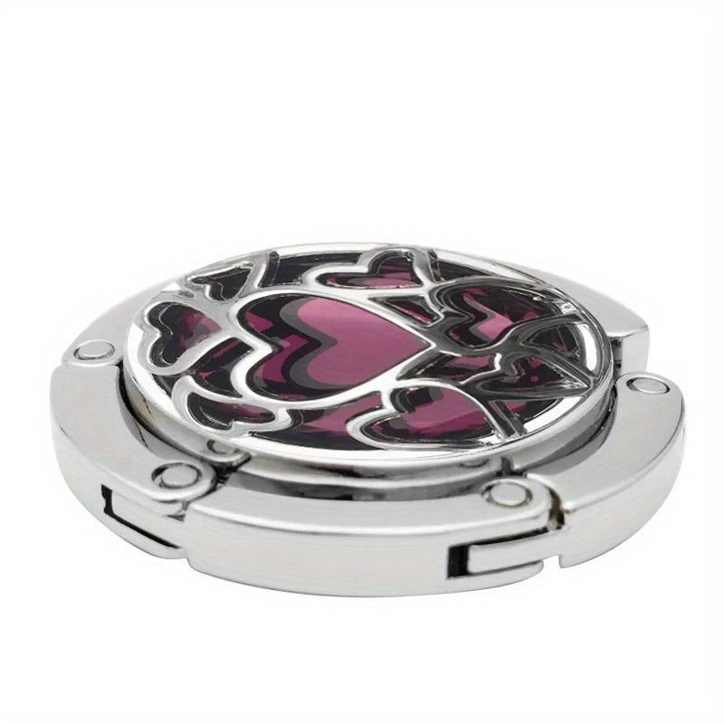 Casual Multi-Purpose Handbag Organizer with Heart Design and Hanging Hook