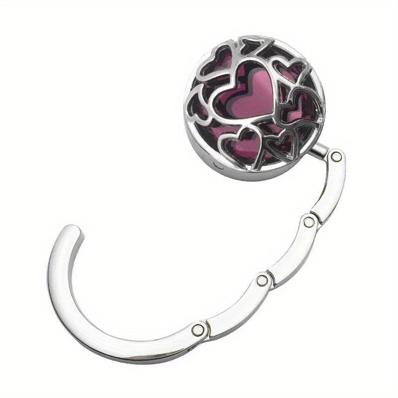 Casual Multi-Purpose Handbag Organizer with Heart Design and Hanging Hook