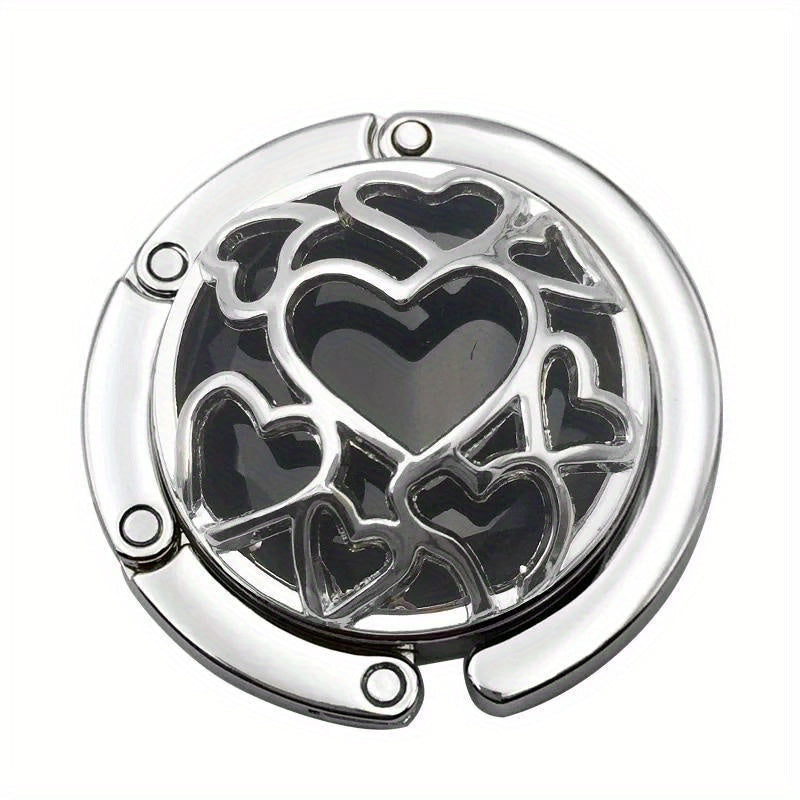 Casual Multi-Purpose Handbag Organizer with Heart Design and Hanging Hook