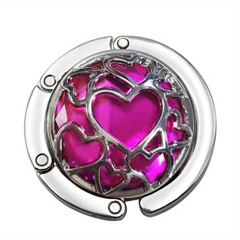 Casual Multi-Purpose Handbag Organizer with Heart Design and Hanging Hook