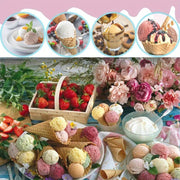 9-piece Ice Cream Maker Accessory Kit for Ninja Creami Smoothie Cups Lids