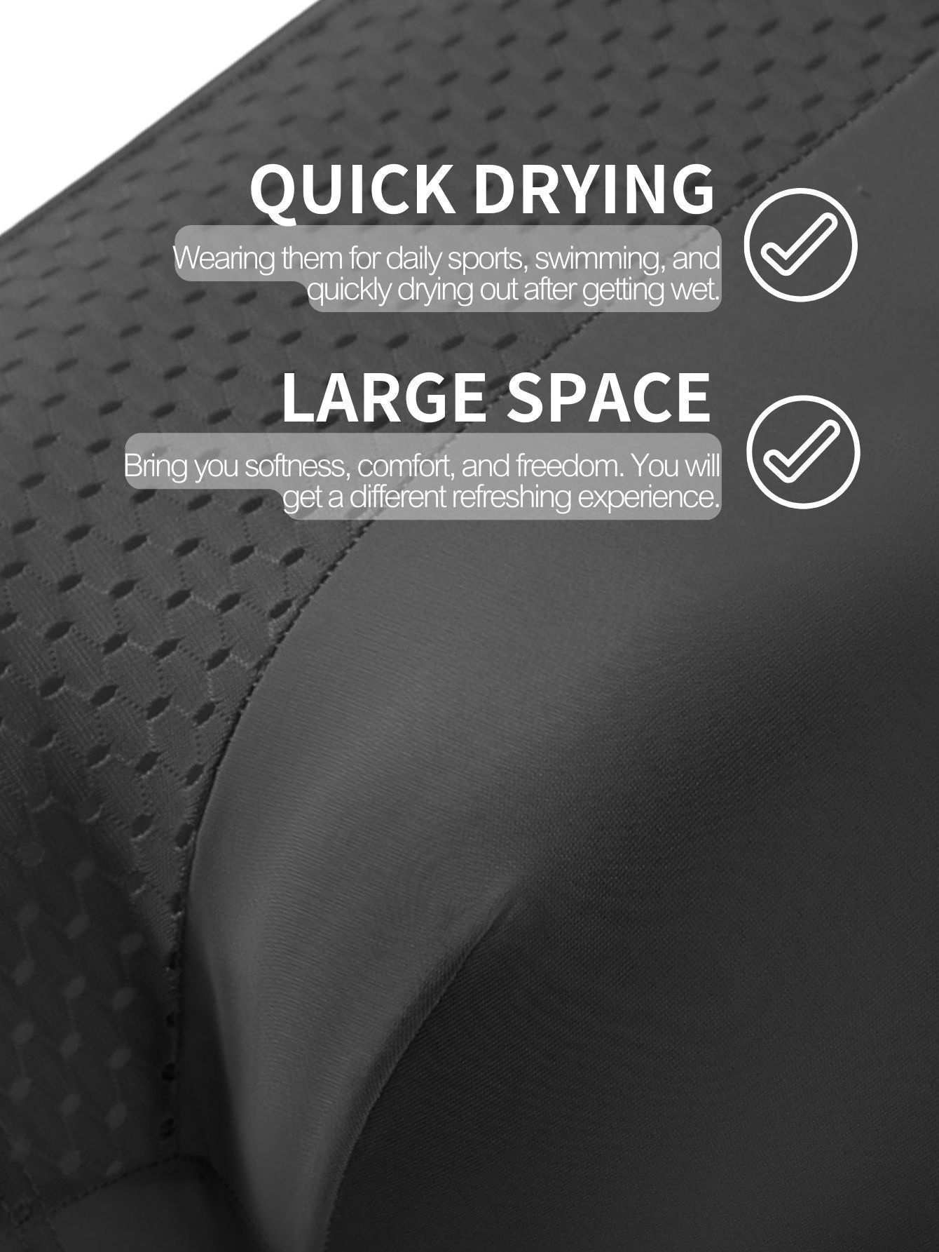 Men's Boxer Briefs Breathable Mesh Solid Color Knit Fabric Medium Stretch Comfortable Waistband Pack of 4