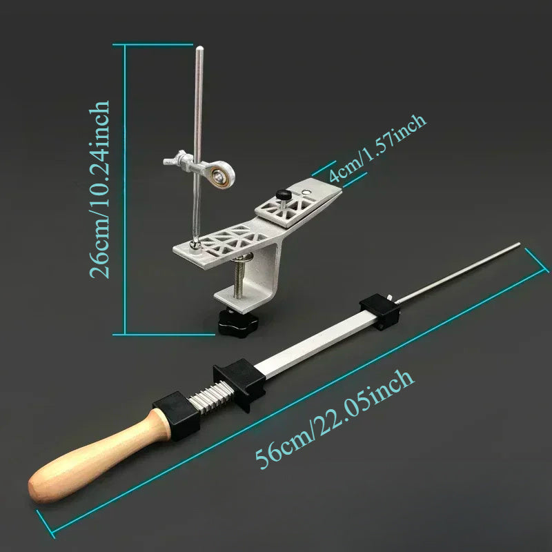 Алюминиевый точильный камень с регулируемым точильным камнем для кухни и столярных инструментов, прочный, 560x260x40мм