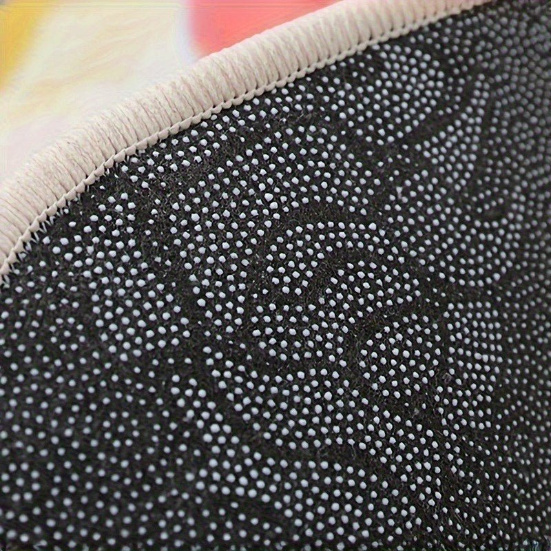 Half Round Lemon Doormat Water Absorbent Non-Slip Rug for Kitchen Bathroom Living Room