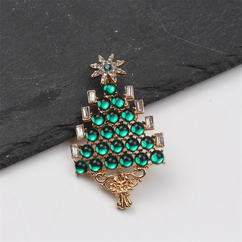 Rojdestvo daraxti broshyoni emalli alloy g'alati noaniq shakl zargarlik buyumlari
