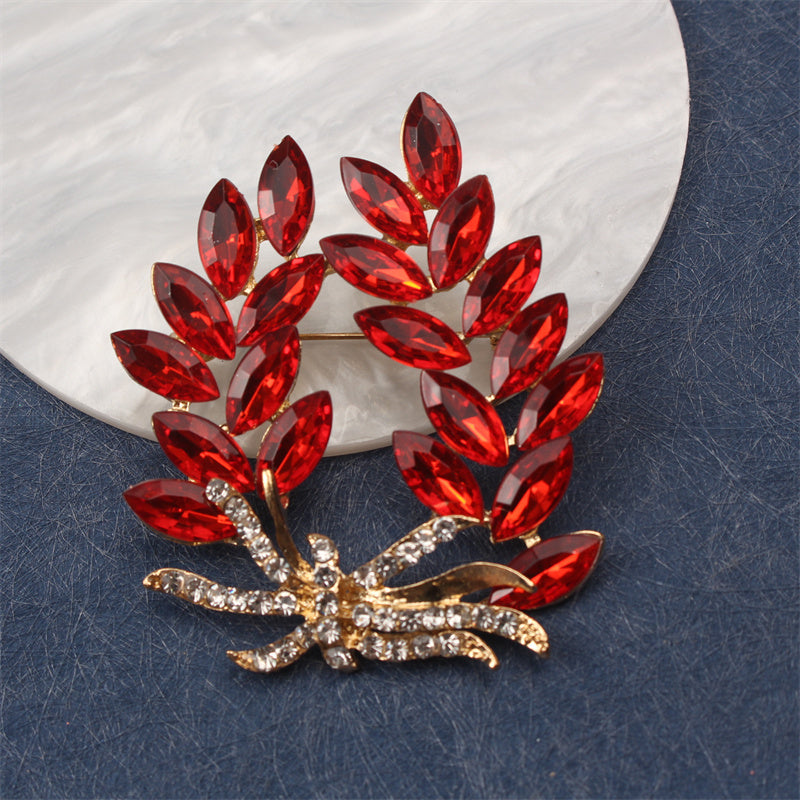 Women’s Alloy and Enamel Irregular-Shaped Brooch Jewelry Accessory