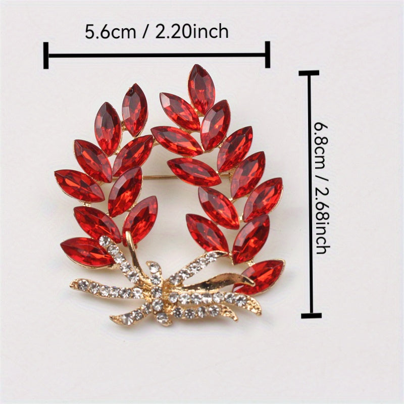 Women’s Alloy and Enamel Irregular-Shaped Brooch Jewelry Accessory