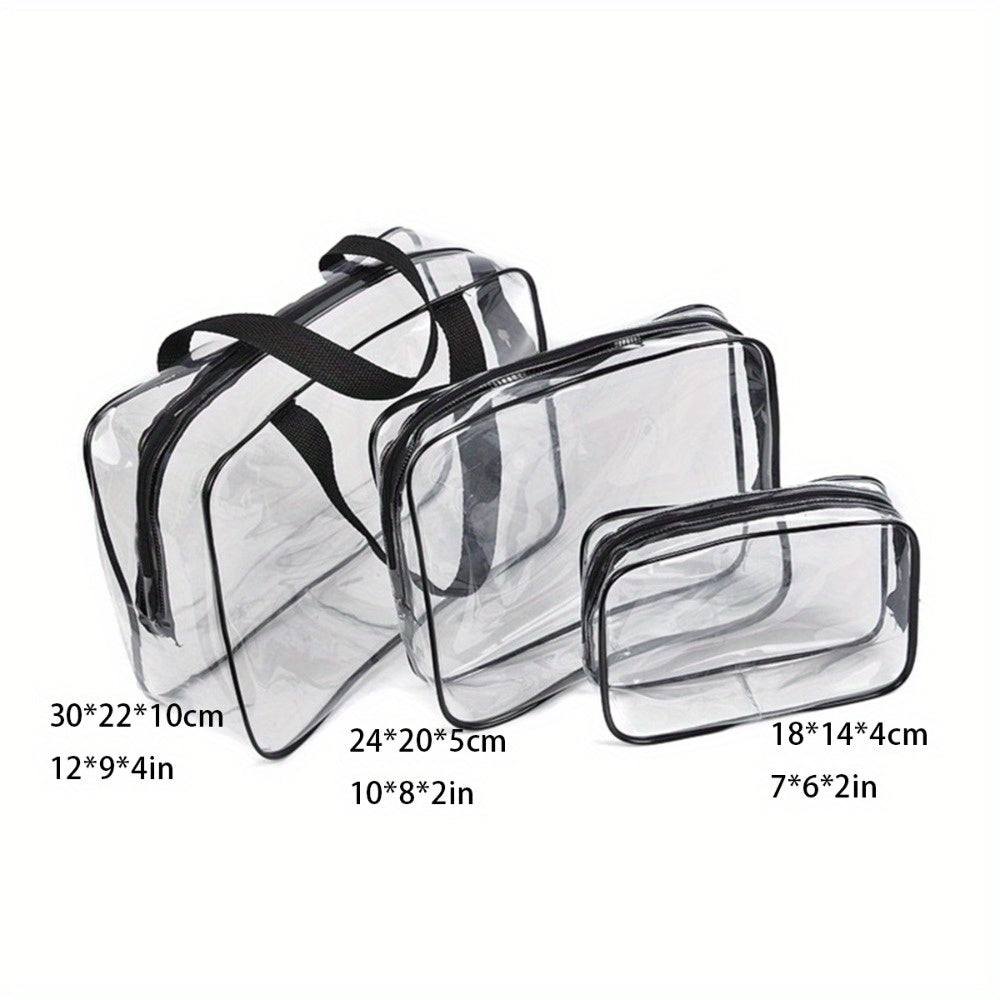 Waterproof Travel Toiletry Bag Set with Compartments for Women’s Essentials