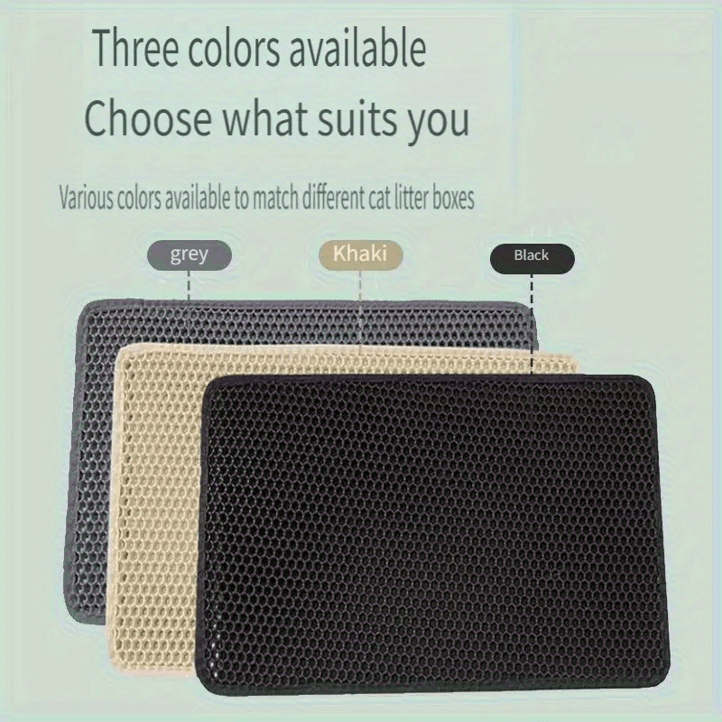 Коврик для кошачьего туалета высокого качества с двойным слоем в форме сот для легкой очистки и контроля запаха, подходит как для туалетов для домашних животных, так и для лотков.