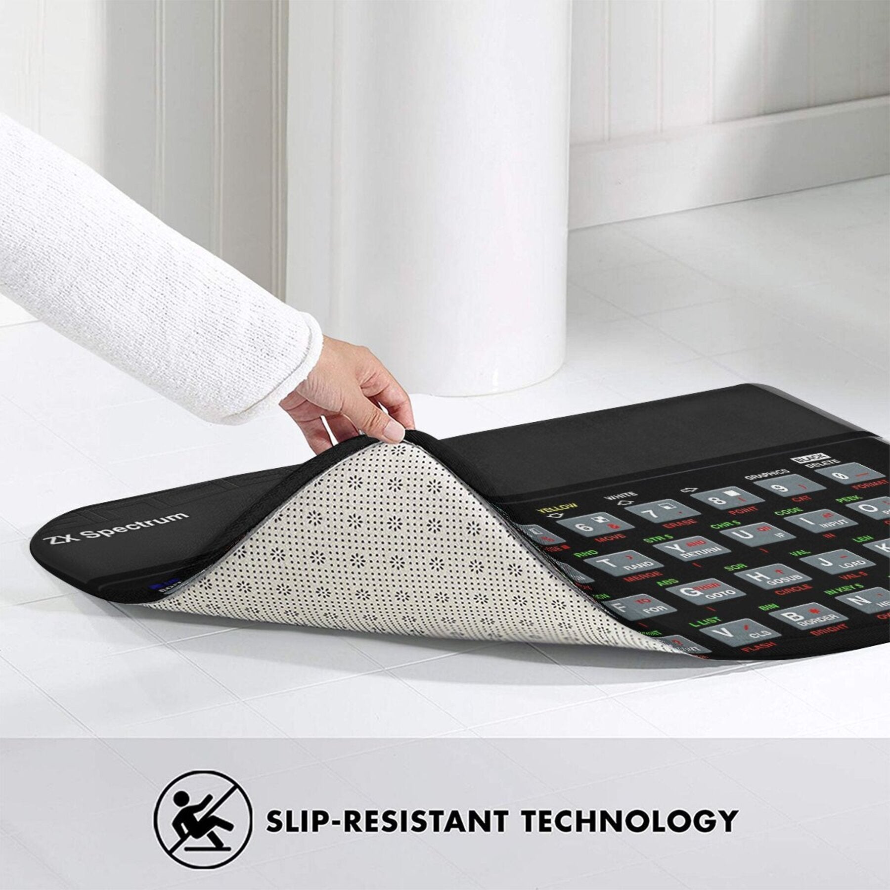 Retro Gaming Area Rug for Living Room or Bathroom Entrance Lightweight Polyester Doormat