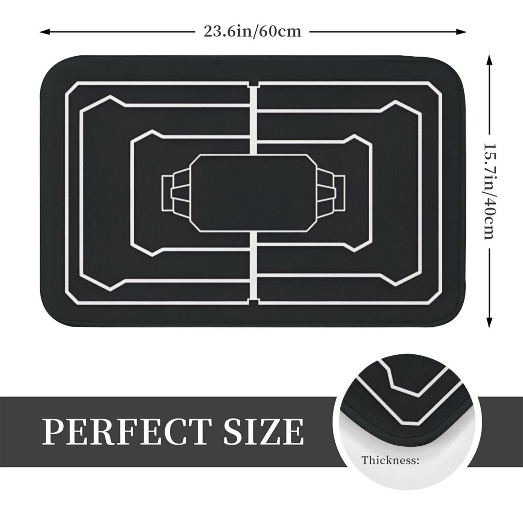 Rainbow 6 Siege Doormat Non-Slip Polyester Welcome Rug for Living Room Hallway